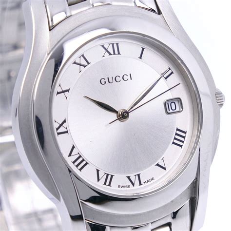 gucci 5500m stainless steel|Gucci Watch Quartz 5500M .